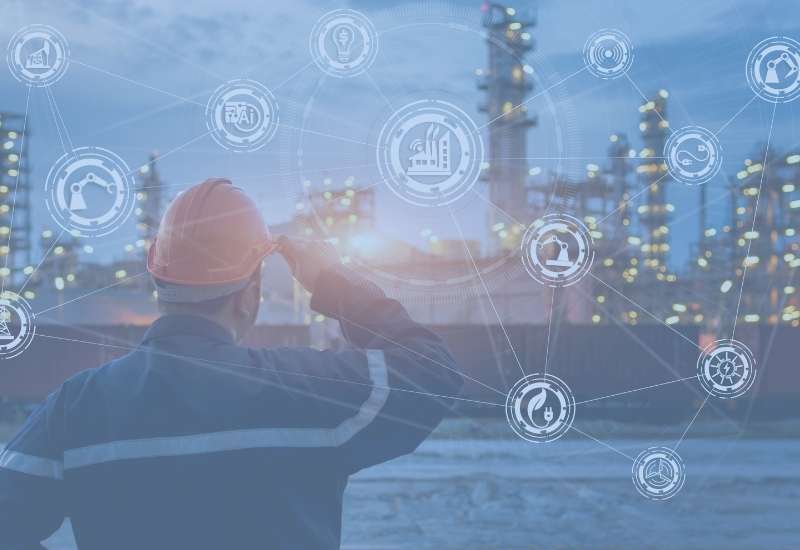 A smart factory with an ERP system